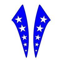 SEVGENT Cg Mavi Yıldızlı Çamurluk Yan Sticker