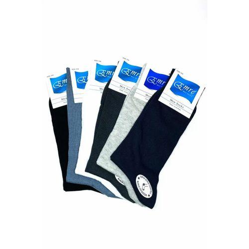 Penye Yazlık Erkek Çorap Burun Dikişsiz Takviyeli Topuk ve Burun 6 çift