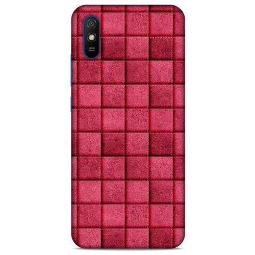 Xiaomi Redmi 9A Kılıf Patchwork (29) Arka Koruma Kılıfı Pembe