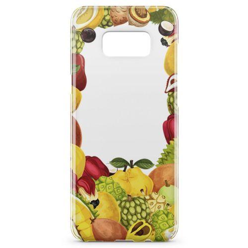 Samsung Galaxy S8 Kılıf Ananas Armut Meyve Arka Kapak Koruma Desenli Full Koruyucu