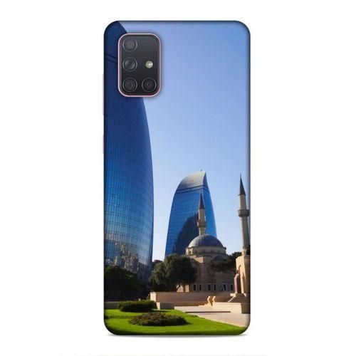 Samsung Galaxy A71 Uyumlu Kılıf Azarbaijan (37) Silicone Cover Kule ve Camii