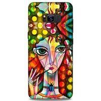 Lopard Samsung Galaxy S8 Plus Uyumlu Kılıf Sürreal Yüzler ♀ (3) Kapak Baskılı