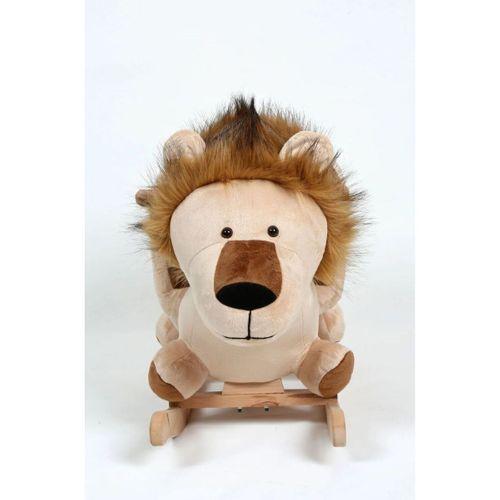 Sebi Bebe Safeline Bebe Peluş Ahşap Sallanır Oyuncak Aslan