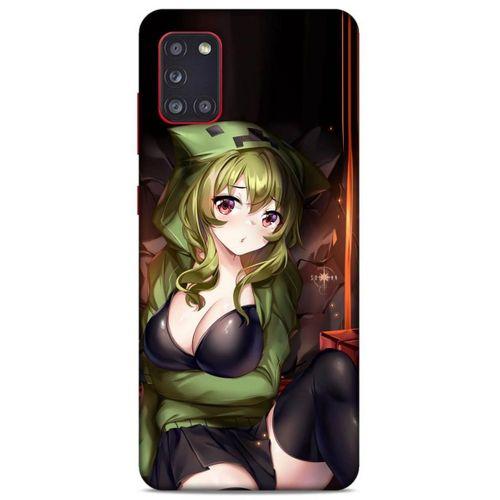 Lopard Samsung Galaxy A31 Uyumlu Kılıf PiXel (34) Slim Armor Kılıf TNT Anime