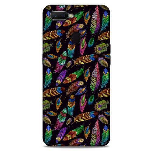 Oppo Ax7 Kılıf Desenli Özel Seri Tüyler (15) Antişok Kılıf