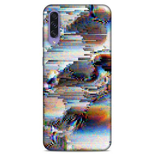 Lopard Samsung Galaxy A50s Uyumlu Kılıf PiXel (21) Koruyucu Kapak Beyaz