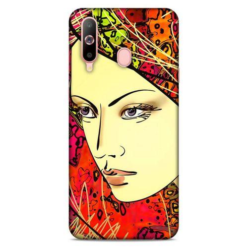 Lopard Samsung Galaxy A60 Uyumlu Kılıf Sürreal Yüzler ♀ (31) TPU Kılıf Baskılı