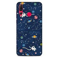 Huawei P Smart Z Uyumlu Kılıf Mavi Delisi (21) Koruyucu Kapak Uzay