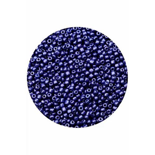 Lacivert Renk 4 mm Yaklaşık 1100 adet / 100 gram Cam Boncuk Oya Yazma Bileklik ve Kolye