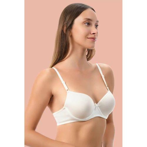 Beyaz Dolgulu Mikro Tek Sütyen