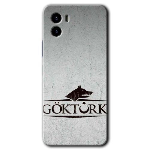 Vivo Y15s Kılıf HD Desen Baskılı Arka Kapak - Göktürk + Kırılmaz Cam