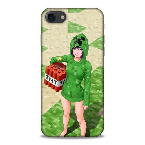 Lopard Apple Iphone 8 Uyumlu Kılıf PiXel (33) Hybrid Kılıf TNT Girl