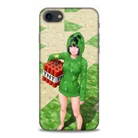 Lopard Apple Iphone 8 Uyumlu Kılıf PiXel (33) Hybrid Kılıf TNT Girl