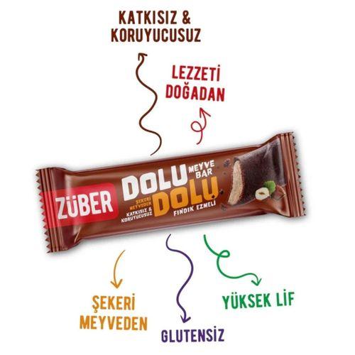 Eğitici Çocuk Züber Dolu Dolu Fındık Ezme Meyve Bar 30 Gr