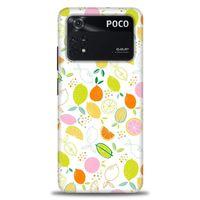 Xiaomi Poco M4 Pro 4G Kılıf HD Baskılı Kılıf - Renkli Limonlar + Tam Ekran Koruyucu