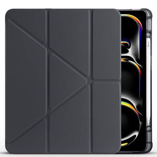 Apple iPad Pro 13 2025 M5 Kılıf Zore Tri Folding Kalem Bölmeli Standlı Kılıf