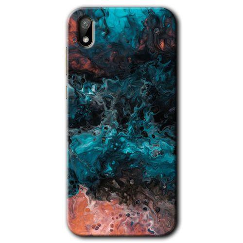 Huawei Y5 2019 Kılıf HD Desen Baskılı Arka Kapak - Liquid Colorfull