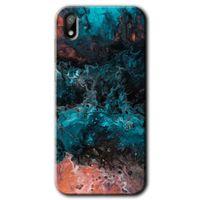 Huawei Y5 2019 Kılıf HD Desen Baskılı Arka Kapak - Liquid Colorfull