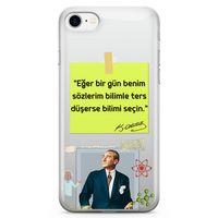 Apple iPhone 7 Kılıf Caps Atatürk Arka Kapak Koruma Desenli Full Koruyucu