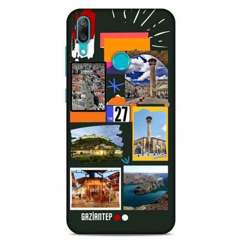 Lopard Huawei Y7 2019 Uyumlu Kılıf Şehirli ※ (27) Gaziantep Tasarımlı Kılıf