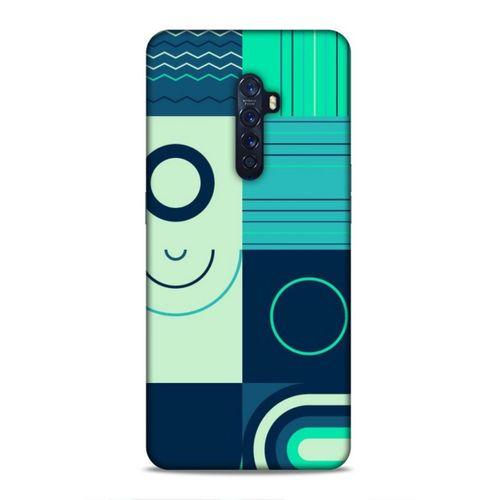 Oppo Reno 2 Uyumlu Kılıf Insomnia (10) Full Koruma Kılıfı Yeşil Lacivert