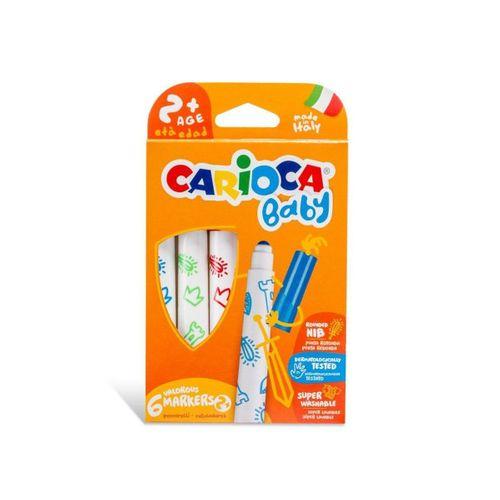 Carioca Carioca Jumbo Bebek Süper Yıkanabilir Keçeli Boya Kalemi 6lı