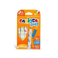 Carioca Carioca Jumbo Bebek Süper Yıkanabilir Keçeli Boya Kalemi 6lı