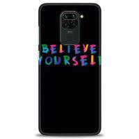 Xiaomi Redmi Note 9 Kılıf HD Baskılı Kılıf - Believe + Tam Ekran Koruyucu