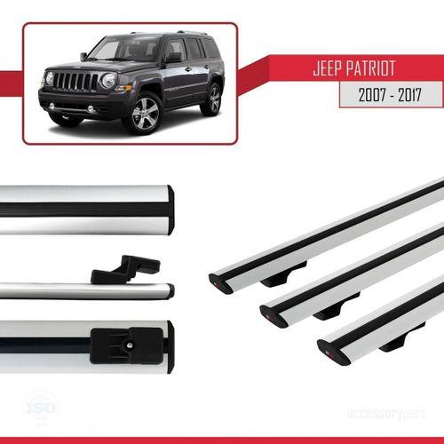 Jeep Patriot 2007-2017 Arası ile uyumlu Basic Model Ara Atkı Tavan Barı GRİ 3 ADET