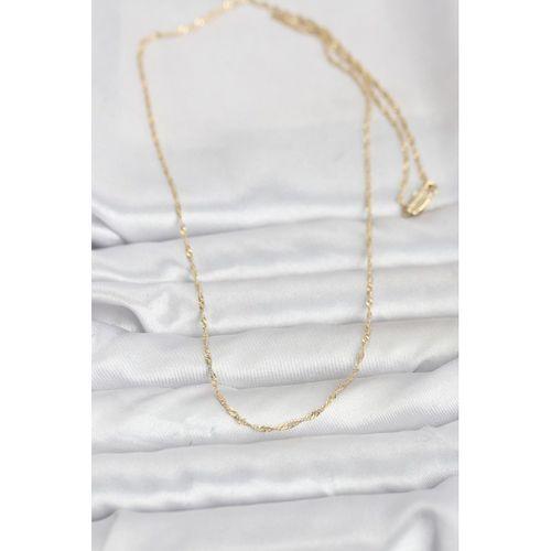 CM 14K Gold Renk Burgu Model 60 cm Kadın Kolye