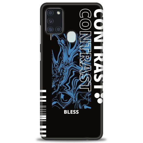 Samsung Galaxy A21S Kılıf HD Baskılı Kılıf - Bless + Tam Ekran Koruyucu