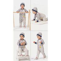 3/12 Ay Şirin Ördek Nakışlı Bebek Tulumu