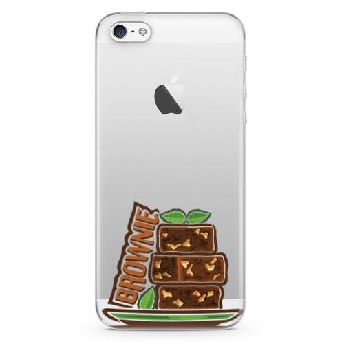 Apple iPhone 5 Kılıf Brownie Kek Arka Kapak Koruma Desenli Full Koruyucu