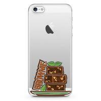 Apple iPhone 5 Kılıf Brownie Kek Arka Kapak Koruma Desenli Full Koruyucu