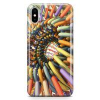 Apple iPhone X Kılıf Derin Mevzular Arka Kapak Koruma Desenli Full Koruyucu