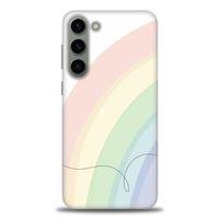 Samsung Galaxy S23 Kılıf HD Baskılı Kılıf - Soft Gökkuşağı + Tam Ekran Koruyucu