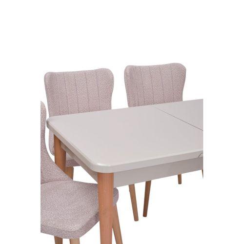 Tuna Kum Beji Lak Panel Mdf Mutfak Masa Takımı 80x130