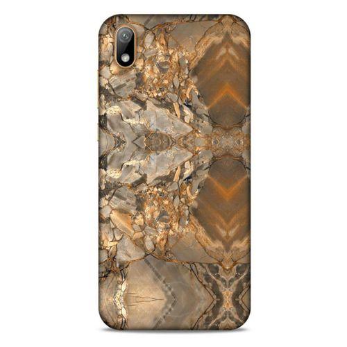 Mermer Desenli (8) Tema Baskılı Kılıf Açık Kahverengi Huawei Y5 2019 Kılıf