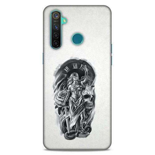 Lopard Oppo Realme 5 Pro Uyumlu Kılıf Tattoo's (44) Tough Armor Kılıf Terazi