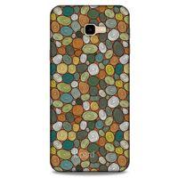 Samsung Galaxy J4 Plus Kılıf Pastel Renkler (37) Silicone Cover Beyaz Açık Yeşil