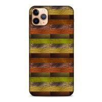 Apple Iphone 11 Pro Kılıf Patchwork (48) Bumper Kılıf Kahve Yeşil