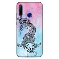 Lopard Huawei Y6P Uyumlu Kılıf Tattoo's (31) TPU Kılıf Balık Dövmesi