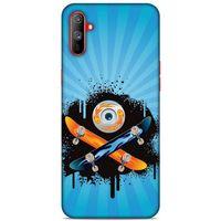 Lopard Oppo Realme C3 Uyumlu Kılıf Tattoo's (13) Silikon Kap Snowboard