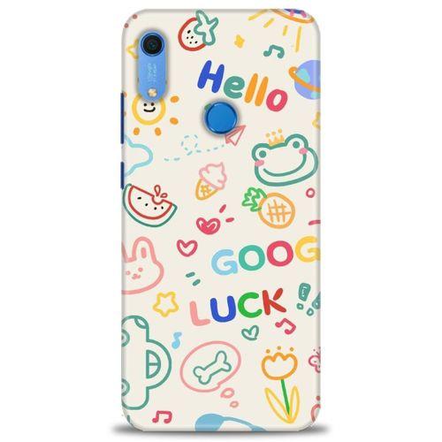 Huawei Y6S Kılıf HD Baskılı Kılıf - Goog Luck + Tam Ekran Koruyucu