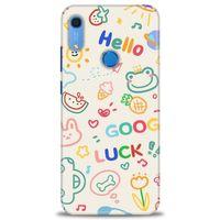 Huawei Y6S Kılıf HD Baskılı Kılıf - Goog Luck + Tam Ekran Koruyucu