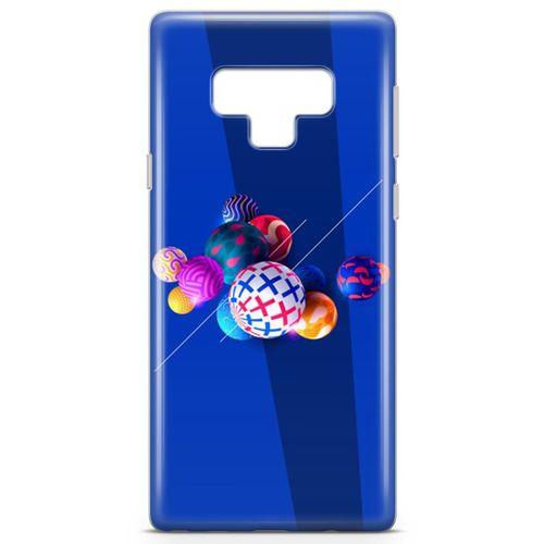Samsung Galaxy Note 9 Kılıf 3D Toplar Arka Kapak Koruma Desenli Full Koruyucu
