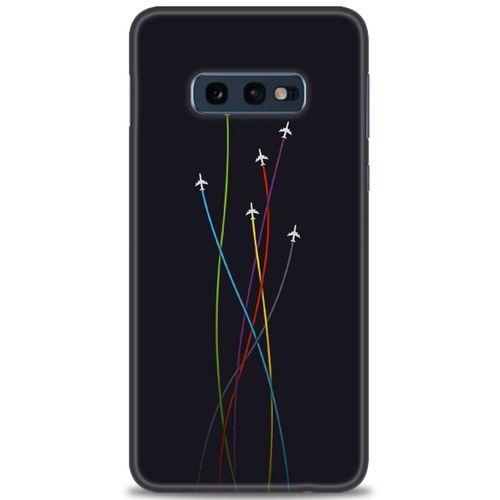 Samsung Galaxy S10E Kılıf HD Baskılı Kılıf - Uçaklar + Tam Ekran Koruyucu