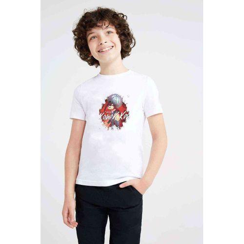 Anime Tokyo Ghoul Kaneki Manga Baskılı Unisex Çocuk Beyaz t-shirt
