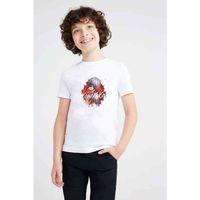 Anime Tokyo Ghoul Kaneki Manga Baskılı Unisex Çocuk Beyaz t-shirt