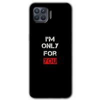 Oppo Reno 4 Lite Kılıf HD Desen Baskılı Arka Kapak + Temperli Cam - For You